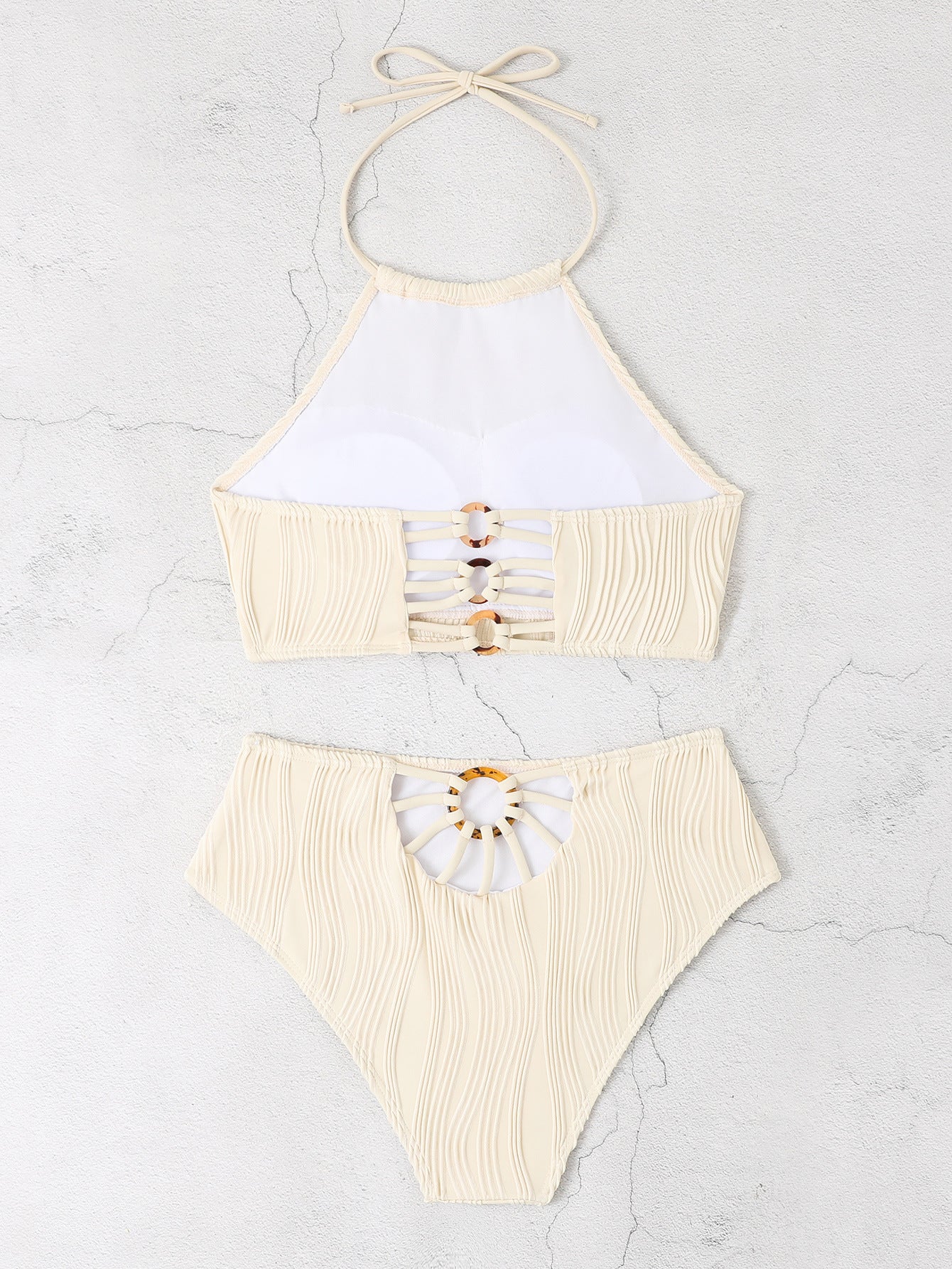 Sienna High-Waist Apron Swimwear